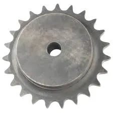 The Mathey Dearman Sprocket 35B24 - 01.0178.020 is a durable metal industrial sprocket with evenly spaced teeth and a central hole, ideal for efficiently transferring rotary motion in machinery or 35B24 chain systems.