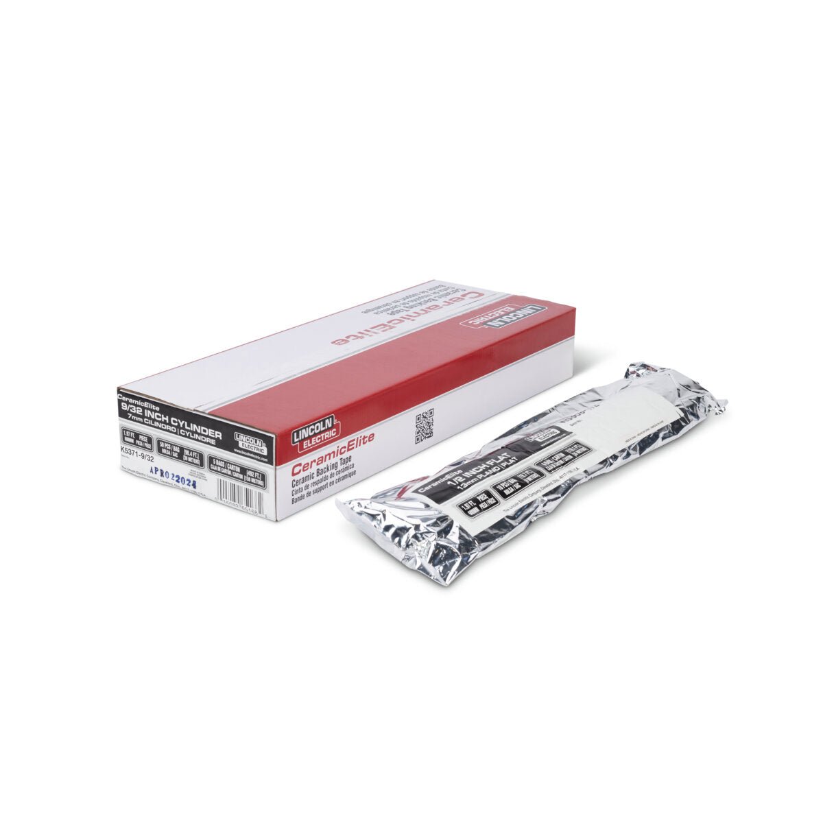Lincoln CeramicElite Flat Backing Tape 3/8 in top view - WeldingMart