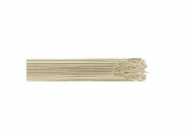 Harris 170 Bare Nickel-Silver Brazing Alloy welding rods, 1/16" x 36", bundled for professional welding tools on white background.