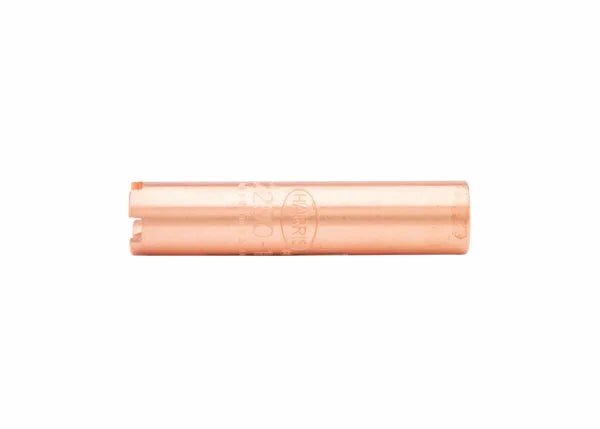 A copper-colored cylindrical metal piece with an engraved marking, featuring a small notch at one end, shown on a white background—ideal as a heavy-duty heating tip for 1 million BTU propane applications.