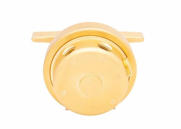 Harris 3500-200-000 Single Stage Regulator Sub Assembly for welding, brass body, dual side handles, cylinder regulator part.
