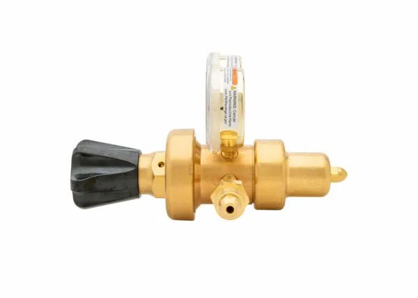 Harris 9235-350-580 Two Stage Regulator for Argon, Helium, Nitrogen; brass body, gauge, welding tool by WeldingMart.