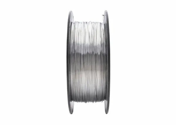 Harris Aluxcor 4047 Aluminum Flux Cored Brazing Alloy 10lb spool, .078, for HVAC welding, on black reel, WeldingMart tool.