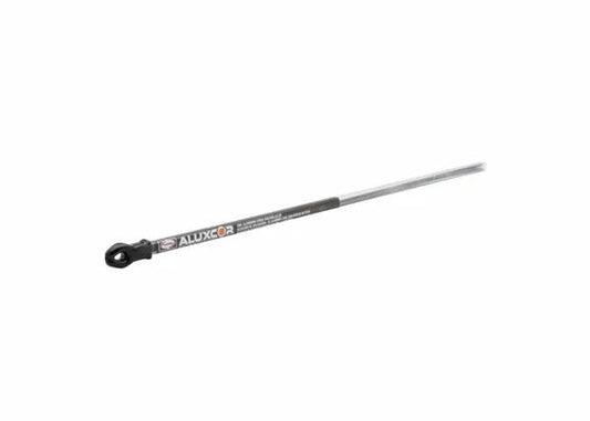 Harris Aluxcor ZN98/2 zinc-aluminum flux cored brazing alloy rod 2mm x 500mm for welding, label ZN98CW20500L, on white.