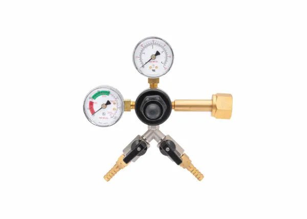 Harris CB1 Beverage Regulator Primary, Beer, 60 PSI, CGA 320, 5/16 Barb Twin - 3005233 - WeldingMart.com