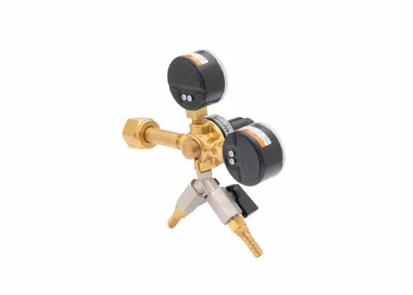 Harris CB1 Beverage Regulator Primary, Beer, 60 PSI, CGA 320, 5/16 Barb Twin - 3005233 - WeldingMart.com