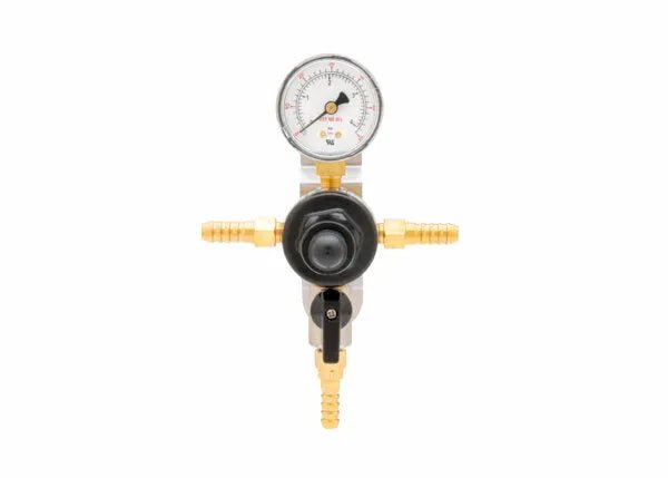 Harris CB2 Beverage Regulator Secondary, Beer, 60 PSI, 3/8 Barb, 5/16 Barb, 1 Pressure, 3/8 Barb Thru - 3005224 - WeldingMart.com