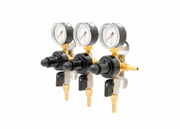 Harris CB2 Beverage Regulator Secondary, Beer, 60 PSI, 5/16 Barb, 5/16 Barb, 3 Pressure - 3005225 - WeldingMart.com