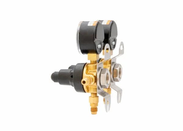 Harris CB2 Beverage Regulator Secondary, Soda, 160 PSI, 1/4 SAE, 1/4 SAE, 2 Pressure, 1/4 SAE Thru - 3005222 - WeldingMart.com