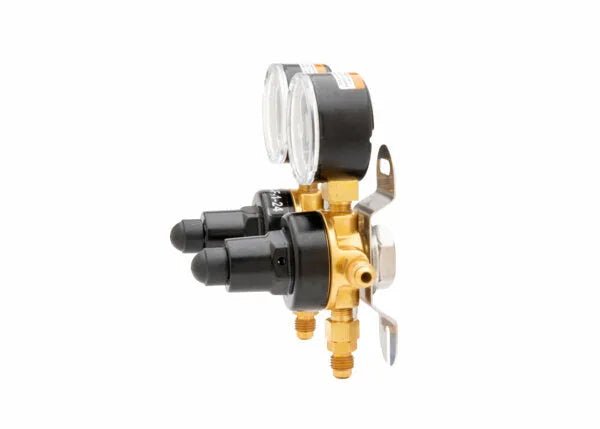 Harris CB2 Beverage Regulator Secondary, Soda, 160 PSI, 1/4 SAE, 1/4 SAE, 2 Pressure, 1/4 SAE Thru - 3005222 - WeldingMart.com