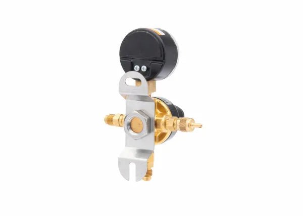 Harris CB2 Beverage Regulator Secondary, Soda, 60 PSI, 1/4 SAE, 1/4 SAE, 1 Pressure, 1/4 SAE Thru - 3005220 - WeldingMart.com