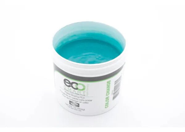 Harris ECO Smart Flux Green Paste 500g, 12 Pack ESF500PG, welding flux accessory in white open jar for welding tools.