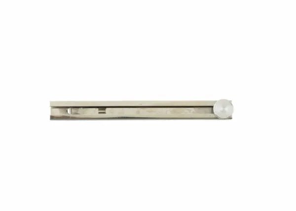 Beige drawer slide rail with white roller for Harris Flat Soapstone Holder 3011002, ideal accessory for welding tool storage.