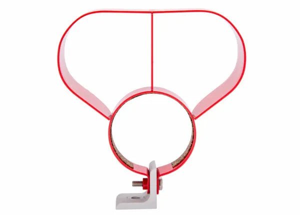 Harris Gauge Guard 4300238 for 25GX-425-45 fuel gas regulators, red, durable welding accessory with steel bracket.