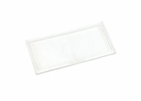 Harris Welding Helmet Magnifying Lens 2" x 4-1/4" (1080707), clear cheater lens accessory on white, WeldingMart equipment.