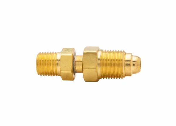 Harris Hose Adaptor 8800527 brass hex nipple, 1/4" NPT male for welding hoses, secure pipe connections at WeldingMart.
