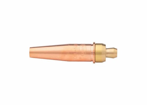 Harris Model 1-GPN-4 V-Series propane cutting tip for welding, copper/brass design, engraved markings on white background.