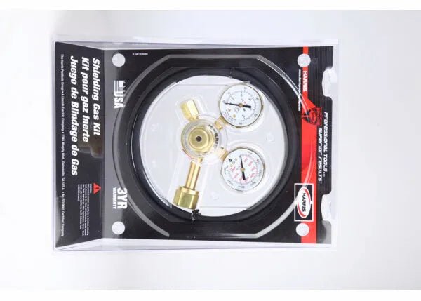 Harris 4400231 Flowgauge Regulator Shielding Gas Kit for welding, with gas gauge and regulator, accurate tools from WeldingMart.