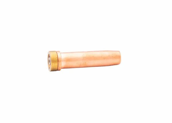 Harris Model 3690-00P Hand Cutting Tip-1500600 style brass and copper welding tip accessory on white background.