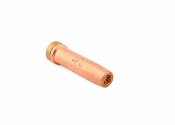 Harris Model 3690-0P Hand Cutting Tip (1500610) welding tool shown angled on white, open end facing forward. WeldingMart accessory.