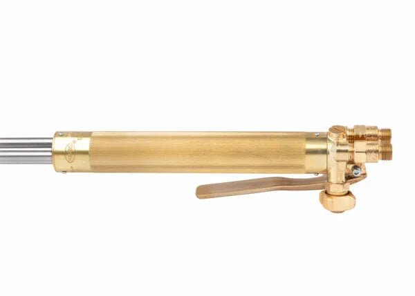 Harris 1003481 62-5FL 48" Hand Cutting Torch with 90° head, textured brass handle, for welding, cutting, and alternate fuels.