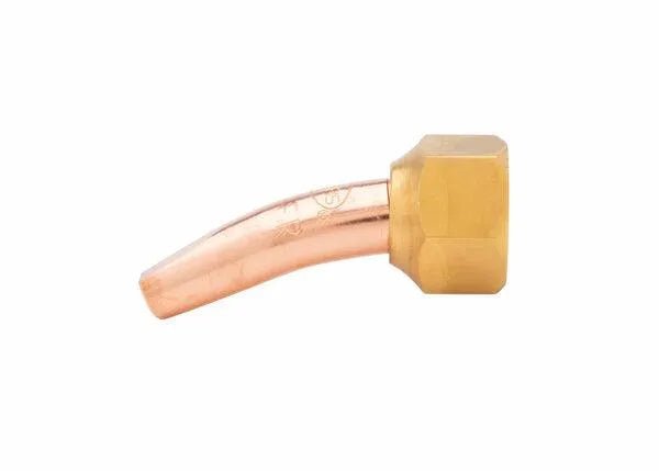 Harris 6290-2NFFR Rivet Cutting Tip (1501090) for welding torches, bent copper pipe and brass nut, WeldingMart accessory.