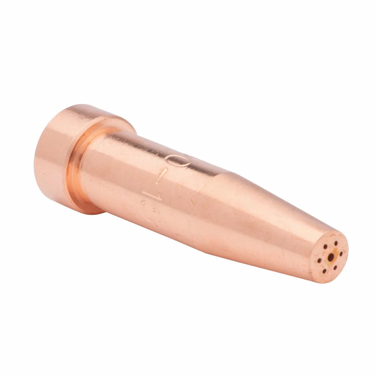 Harris 6290-5S Hand Cutting Tip 1501510 copper acetylene tip for welding torches; tapered end, multiple gas flow holes.