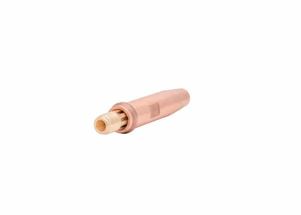 Harris 8090-3 Machine Cutting Tip 1501940, copper welding accessory with threaded end, shown on white—WeldingMart.