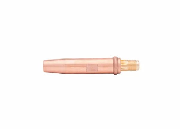 Harris 8090-4 Cutting Tip (1501950), copper nozzle, brass end, fits Harris 8090 torch; welding machine tool accessory.