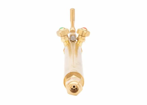 Harris 98-6TF-32 Machine Cutting Torch, 10" barrel, 3 color-coded valve knobs for gas flow; top welding tool at WeldingMart.