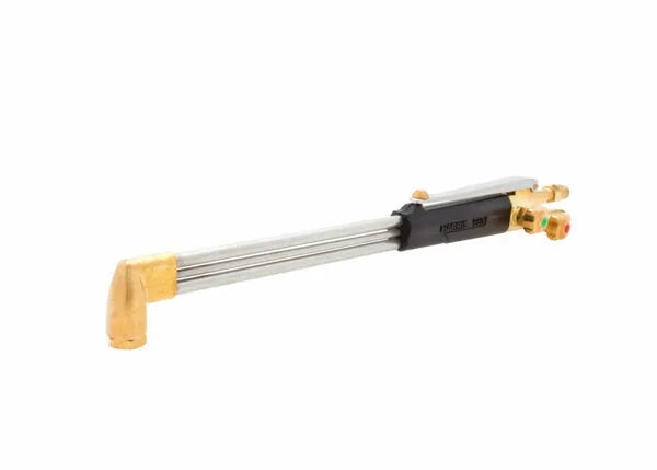 Harris 1001981 980-E hand cutting torch, 19", 90° head, black handle, FlashGuard valves for safe welding or metal cutting.