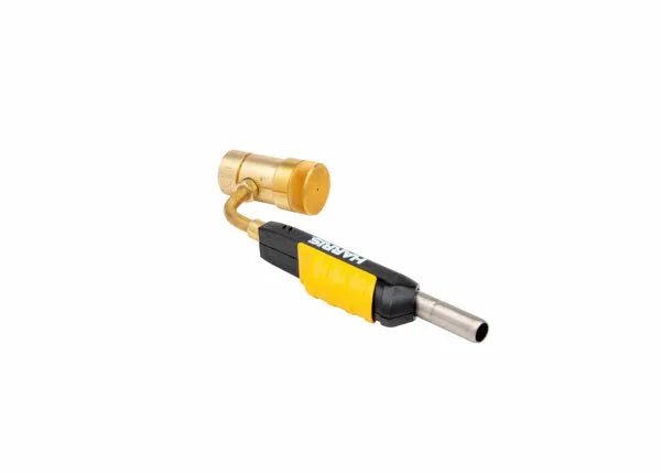 Harris 1400359 HTS99 Auto-Ignite Swivel Air Fuel Hand Torch for welding, brazing, soldering; brass nozzle, ergonomic handle.