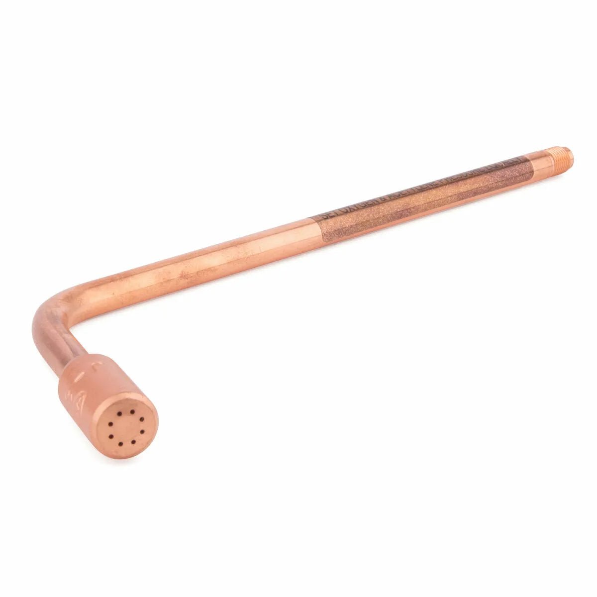 Harris 1800710 J-63-1 Welding Heating Tip & Tube, right-angle copper, perforated end, for oxy-acetylene torches.