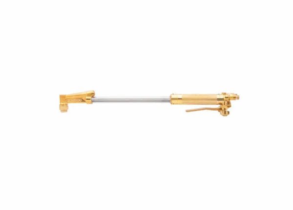 Harris 1004303 V-62-5EL V-Series Hand Cutting Torch for welding, shown with brass and silver finish, nozzle, handle, and valve.