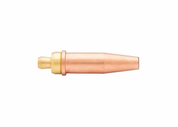 Harris V1-101AC-2 Hand Cutting Tip 1502073, copper/brass torch tip for acetylene welding tools, on white background.