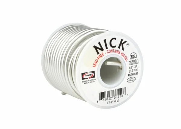 Harris Nick Lead-Free Solid Wire Solder .118 X 1 lb Spool - NICK61 - WeldingMart.com