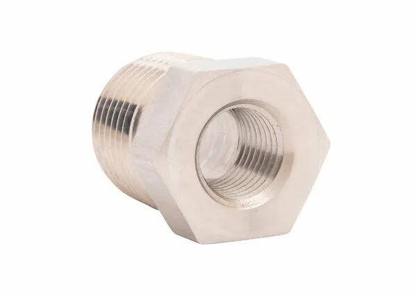 Harris Reducer Bushing 1/2” MNPT x 1/4” MNPT Stainless Steel - 9005753 - WeldingMart.com
