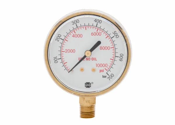 Harris Regulator Pressure Gauge 2.5 in. 10000 PSI / 700 BAR - 9006251 - WeldingMart.com