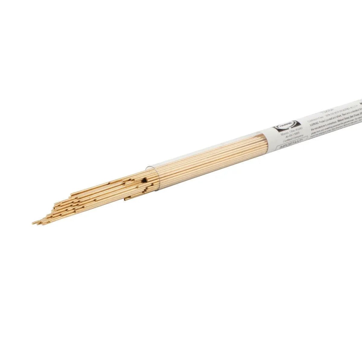 The Harris 30318L - Safety-Silv 30 high silver brazing alloy (1/16 x 18 in., 15 toz.) comes in a tube/box, perfect for professional brazing tasks—do not use as skewers or with food.