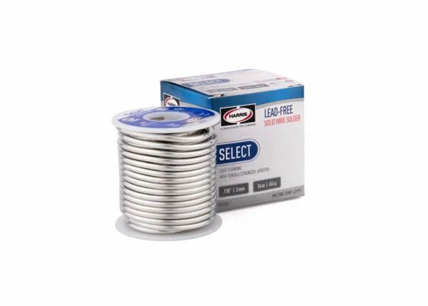 Harris Select Lead-Free Solid Wire Solder .118 X 1 lb Spool - 331754 - WeldingMart.com