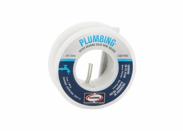 Harris Silver Bearing Lead-Free Solid Wire Plumbing Solder .118 x 3 OZ - 6 CARTON BLISTER CARD - 327790 - WeldingMart.com
