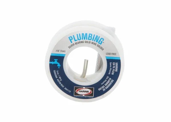 Harris Silver Bearing Lead-Free Solid Wire Plumbing Solder .118 x 3 OZ - 6 CARTON BLISTER CARD - 327790 - WeldingMart.com