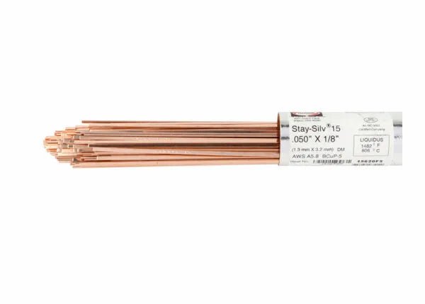 Harris Stay-Silv 5 Phos Copper Brazing Alloy .050 X 1/8 X 20 X 5# TUBE - 5620F5 - WeldingMart.com