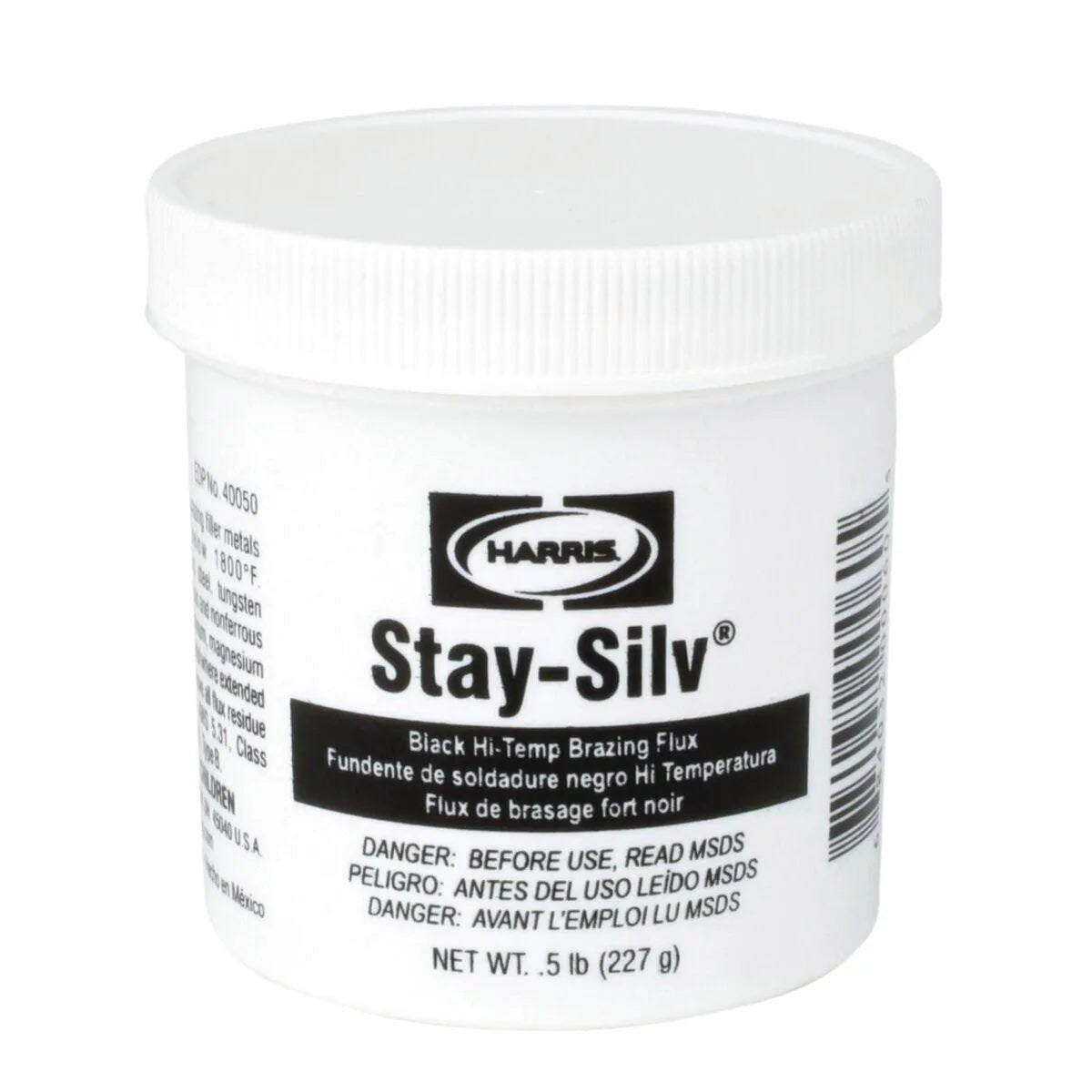Harris Stay-Silv Black Brazing Flux SSBF1, 1-lb jar, 12-pack, welding accessory for silver and induction brazing, screw lid.