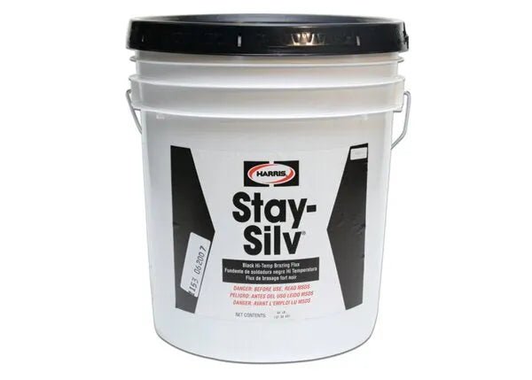 Harris Stay-Silv Black Paste Brazing Flux 60 lb pail for welding, soldering, and induction brazing—essential WeldingMart accessory.