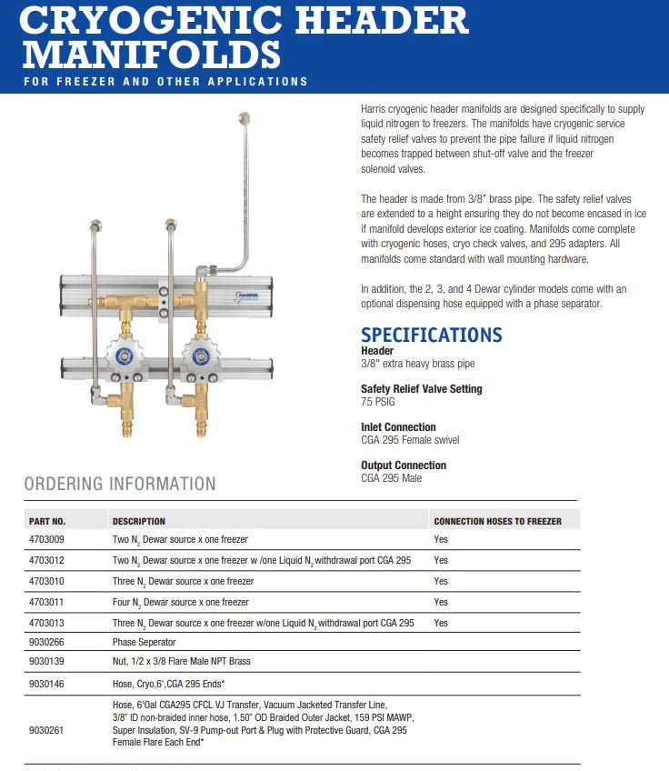Harris Two N2 Dewar Source x One Freezer - 4703009 - WeldingMart.com