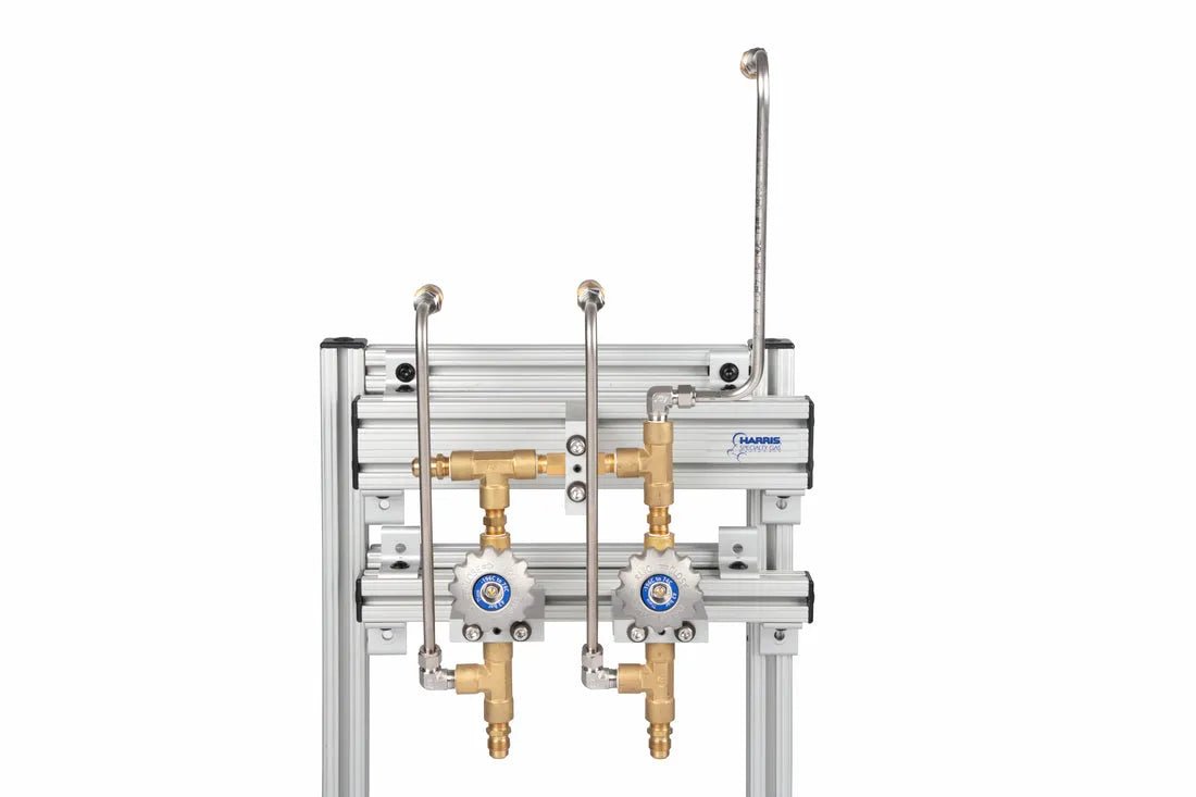 Harris Two N2 Dewar Source x One Freezer with one Liquid N2 Withdrawal Port CGA 295 - 4703012 - WeldingMart.com
