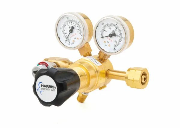 Harris Two Stage Ultra High Purity Brass Barstock Regulator Model 721-125-580-DR - 721125580DR - WeldingMart.com