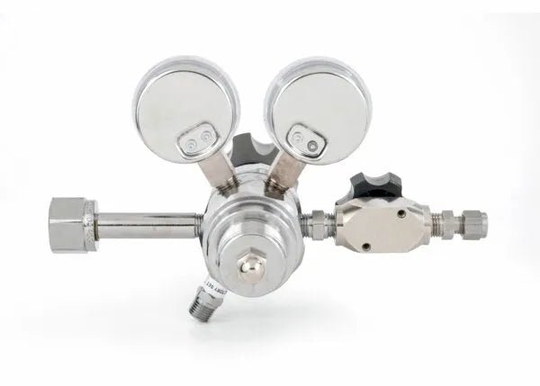 Harris Two Stage Ultra High Purity Brass Barstock Regulator Model 722C-015-540-B - 722C015540B - WeldingMart.com
