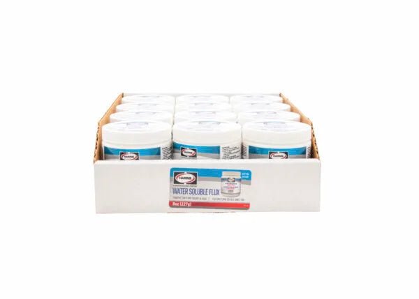 Harris Water-Soluble Soldering Flux - Half Pound Jar - (12 Pack) - 331934 - WeldingMart.com